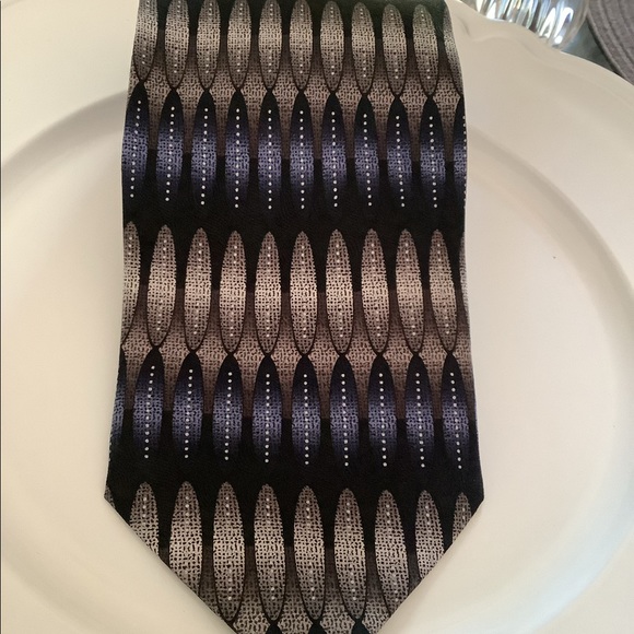 Necktie by Valerio Garati VG men’s brown blue nice designs very professional - Picture 10 of 10